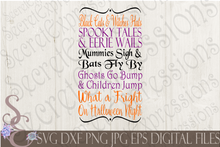 Halloween Bundle SVG, 9 Digital File, SVG, DXF, EPS, Png, Jpg, Cricut, Silhouette, Print File