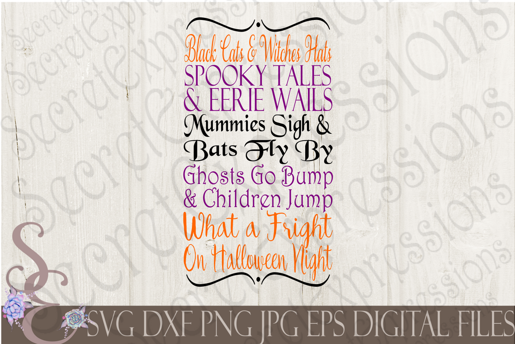 Halloween Night Subway Sign Svg, Digital File, SVG, DXF, EPS, Png, Jpg, Cricut, Silhouette, Print File