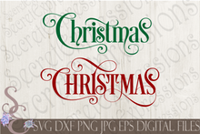 Christmas SVG Bundle, 8 Digital File, SVG, DXF, EPS, Png, Jpg, Cricut, Silhouette, Print File
