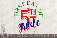Back To School SVG Bundle, First Day of School Digital File, SVG, DXF, EPS, Png, Jpg, Cricut, Silhouette, Print File
