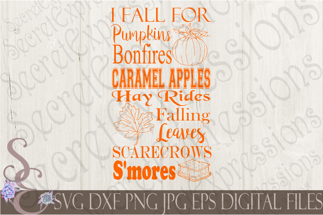 I Fall For Pumpkin Fall Subwary Svg, Digital File, SVG, DXF, EPS, Png, Jpg, Cricut, Silhouette, Print File