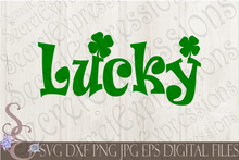 Lucky SVG Bundle, Digital File, SVG, DXF, EPS, Png, Jpg, Cricut, Silhouette, Print File