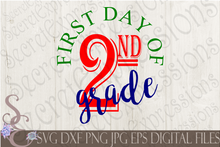 Back To School SVG Bundle, First Day of School Digital File, SVG, DXF, EPS, Png, Jpg, Cricut, Silhouette, Print File
