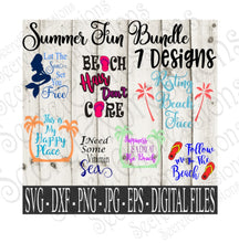 Summer Fun SVG Bundle, Digital File, SVG, DXF, EPS, Png, Jpg, Cricut, Silhouette, Print File