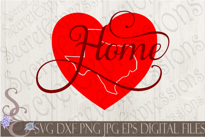 Texas Home Svg, Digital File, SVG, DXF, EPS, Png, Jpg, Cricut, Silhouette, Print File
